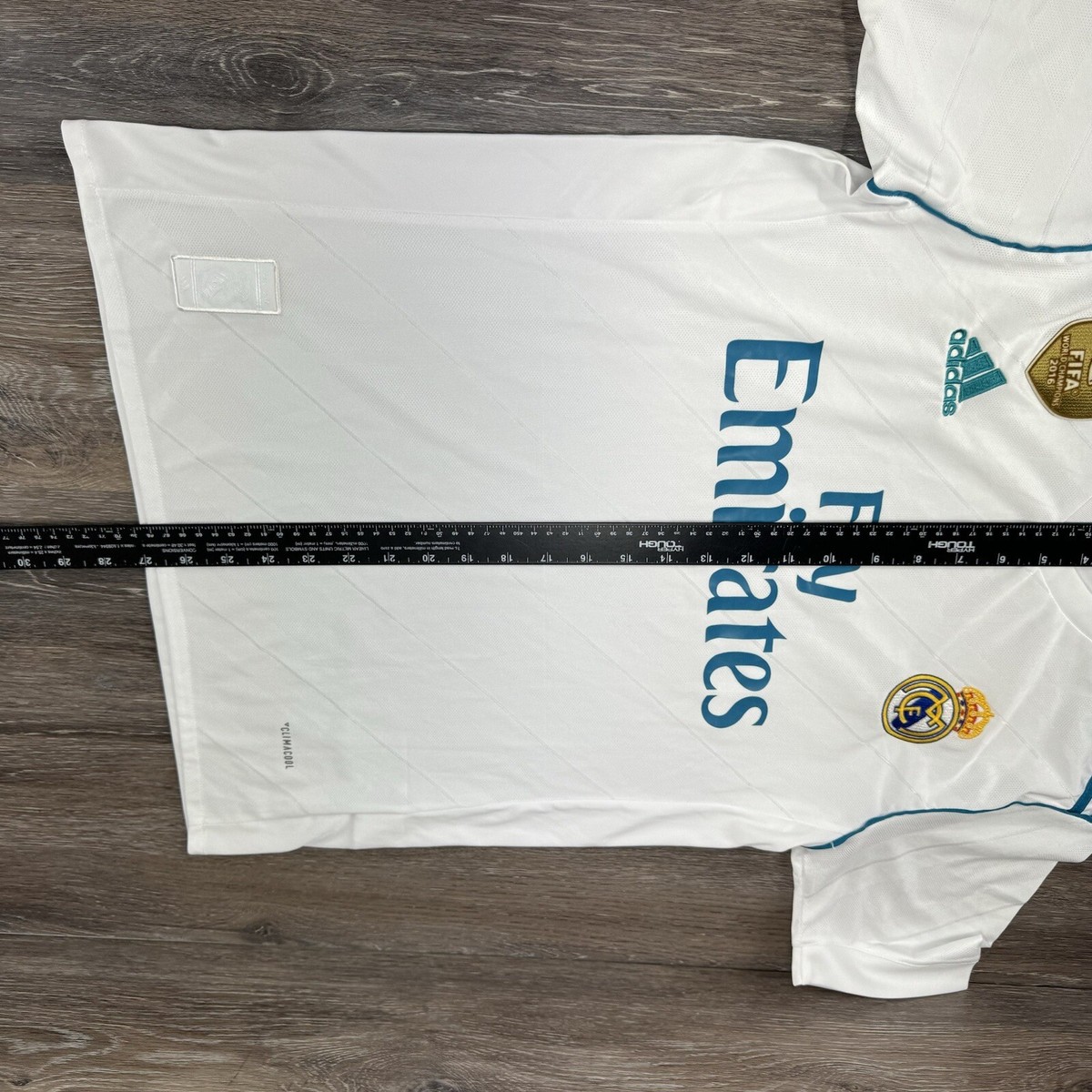 Real Madrid Jersey Siccer 2016 Fifa World Champions Shirt S Adult