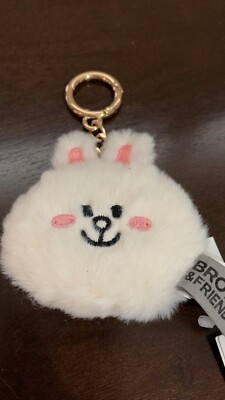 Line Friends Cony Fur Keychain Keyring