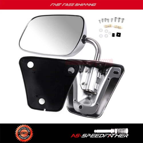 Chrome Manual Mirror Driver Or Passenger Side For Chevy Blazer Suburban GMC