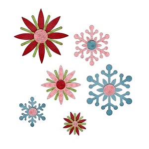 Sizzix Sizzlits Stanze Decorativ Strip Winter Elements Eisblume Blume 658616