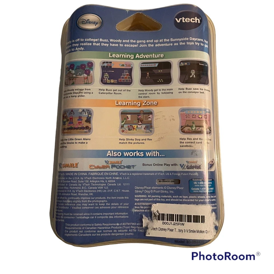 NEW VTECH V.Smile Motion Disney Pixar TOY STORY 3 Sealed - Image 2 of 2