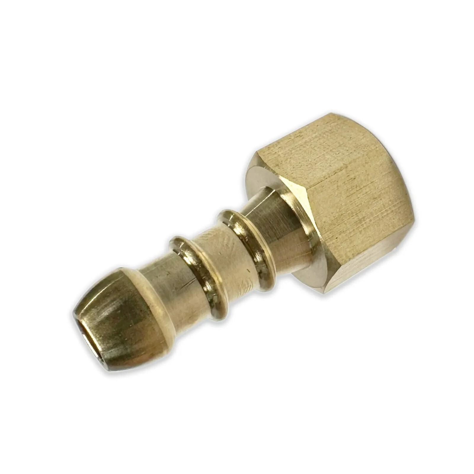 British Made 1/4"" BSP FEMALE FITTING TO LPG FULHAM NOZZLE TO 8mm I/D HOSE