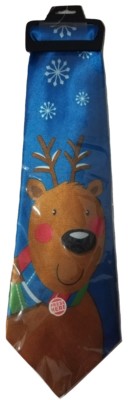 NEW With Tags Christmas Holiday Musical Tie Reindeer