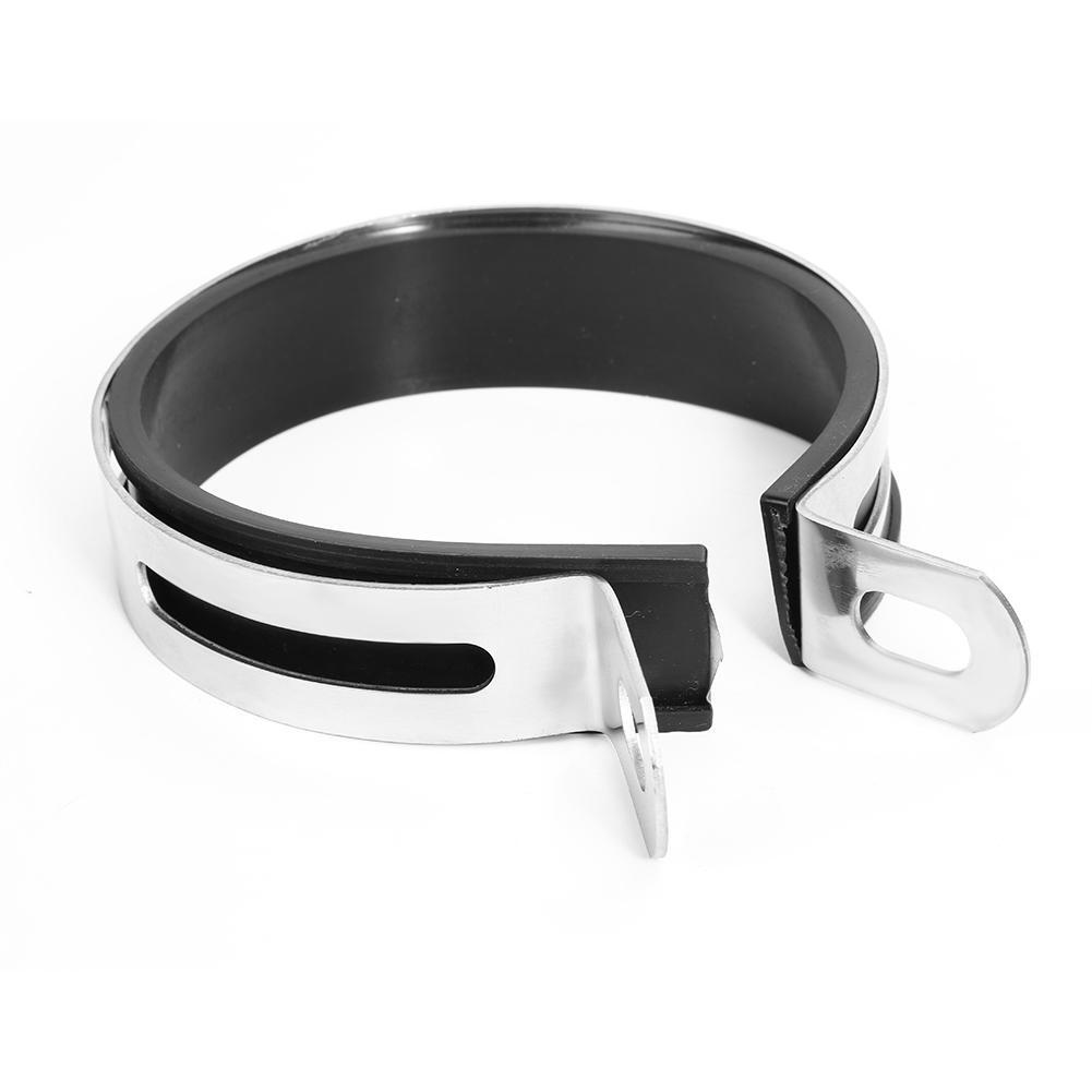 Motorcycle Exhaust Muffler Pipe Holder Clamp Fixed Ring Support Bracket
