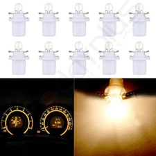 10pcs Warm White Halogen Bulbs Instrument Cluster Dashboard Panel Gauge Light