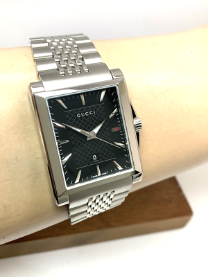 Gucci Men's Watch YA138401 G-Timeless Swiss Quartz Black Dial Gucci Men's Watch YA138401 G-Timeless Swiss Quartz Black Dial