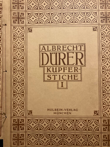 Albrecht Dürer: Kupferstiche I+II - 36 Abbildungen - Hg. U.  Christoffel um 1919 - Bild 1 von 9