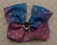 Girls Jojo Siwa Hair Bow Alligator Clip Heart Valentine Day blue purple pink Jo