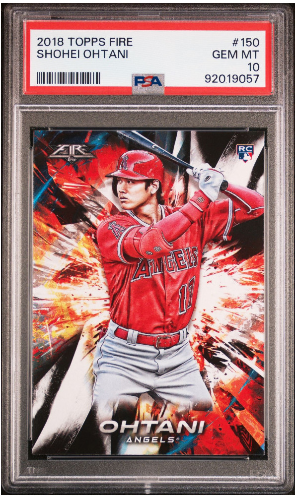 Shohei Ohtani 2018 Topps Fire #150 Base Price Guide - Sports Card 