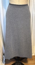 Emma James Womens Grey A-Line Midi/ Maxi Skirt Sz M Pre-owned