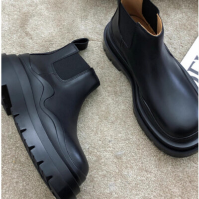 Bottega Veneta Leather platform shoes for men