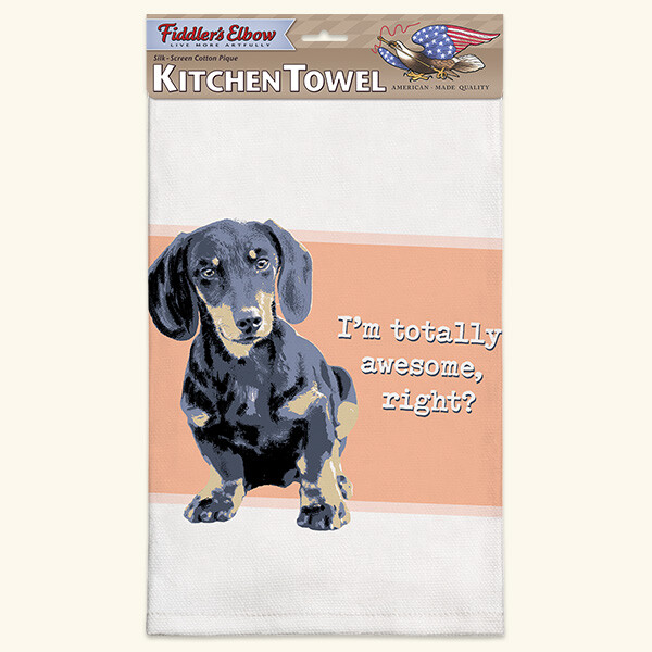 Fiddlers Elbow Kitchen Dish Tea Towel DACHSHUND, WIENER Dog, Awesome 22 x 32 eBay