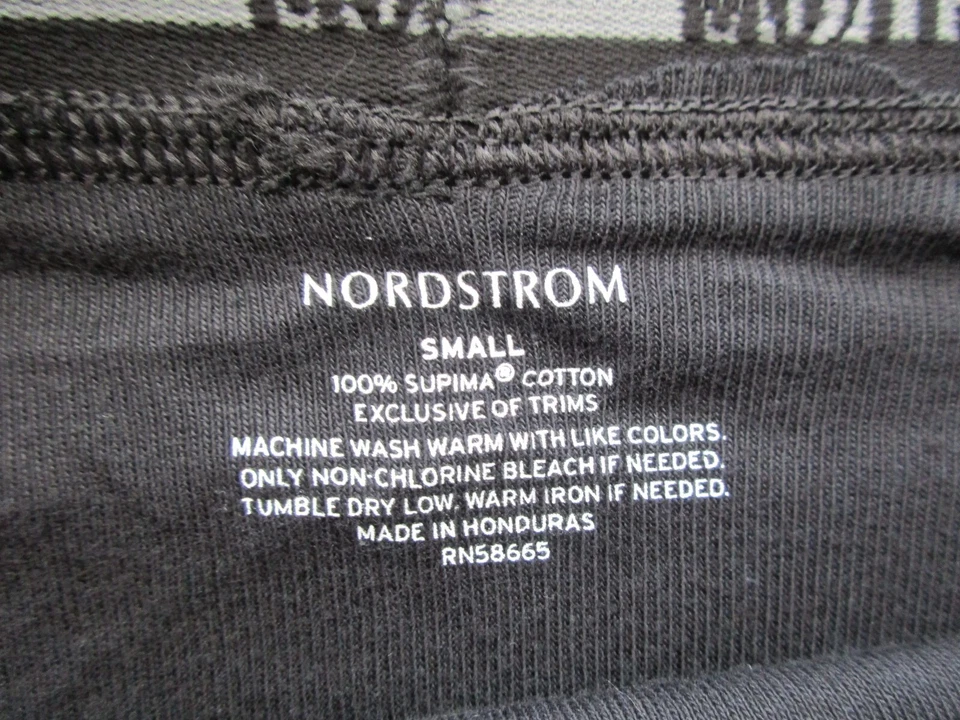 Paquete de 2 baúl boxer NORDSTROM Supima de algodón negro para hombre S (28-30) U50,25 Foto 2 de 4