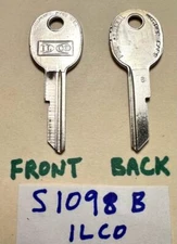 Vintage ILCO 1970s 1980s auto key blanks S1098B GM General Motors cars NOS