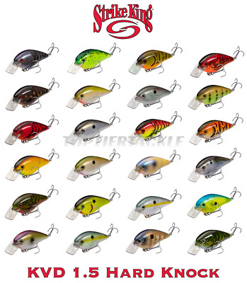 Strike King KVD 1.5 Hard Knock Square Bill Crankbait Lure - Select Color(s)