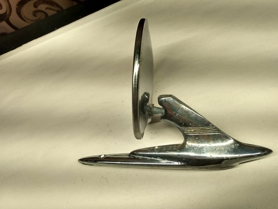 1958-66 Studebaker Cars ~Espelho Lateral de Porta Stratoline ~ AC-2918 ~ Vidro Rachado - Imagem 3 de 4