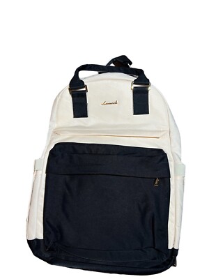 lovevook laptop backpack for women Cream And Black New