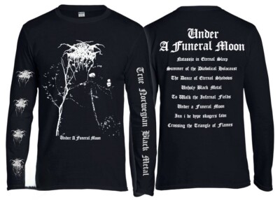 DARK THRONE Under a Funeral Moon Long Sleeve T shirt Bathory