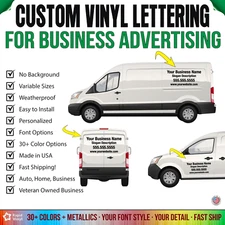 Custom Vinyl Lettering For Business Name Advertising Store Windows Truck Trailer