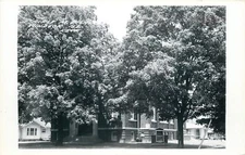 Winsdor Illinois~First Methodist Church~Houses Behind~1960s Real Photo~RPPC