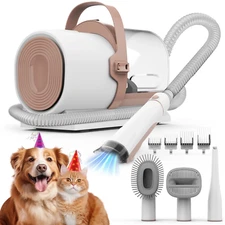 PG50 Pet Grooming Kit & Vacuum with 11000Pa Suction, 2.5L Dustbin, 5 in 1 Dog Gr