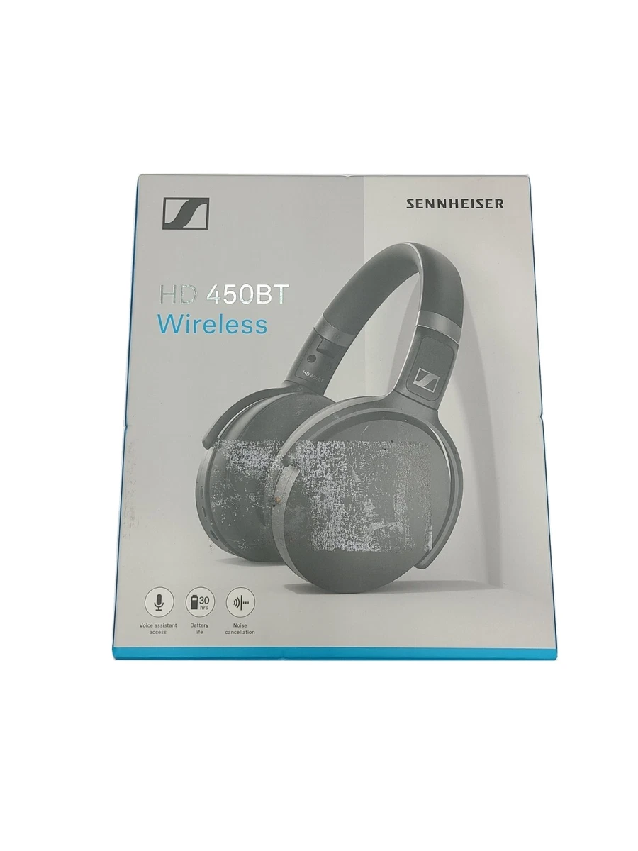 Sennheiser HD 450BT Noise Cancelling Bluetooth Over-Ear Headphones with  Mic/Remote, Black