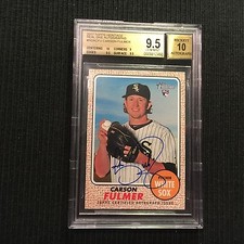 2017 TOPPS HERITAGE CARSON FULMER *REAL ONE AUTO BGS 9.5/10*  WHITE SOX