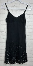 Abercrombie and Fitch Black Mini Dress beaded party homecoming cocktail sz S