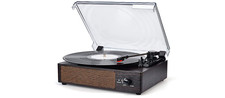 NEW WOCKODER KD-2008BL Wireless Portable LP Phonograph Record Player Turntable