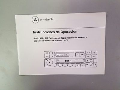 Mercedes Benz 1994-1998 radio operation guide in spanish
