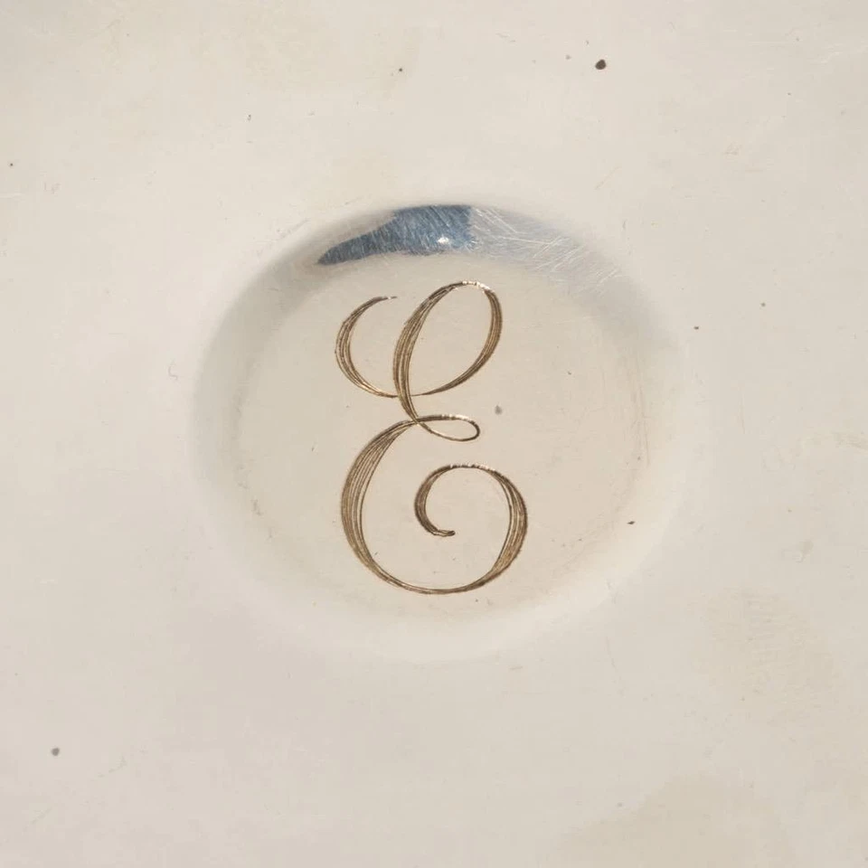 Antiguo plato de compota de caramelo con mango con pedestal de plata esterlina Reed and Barton 3,25 Foto 2 de 4