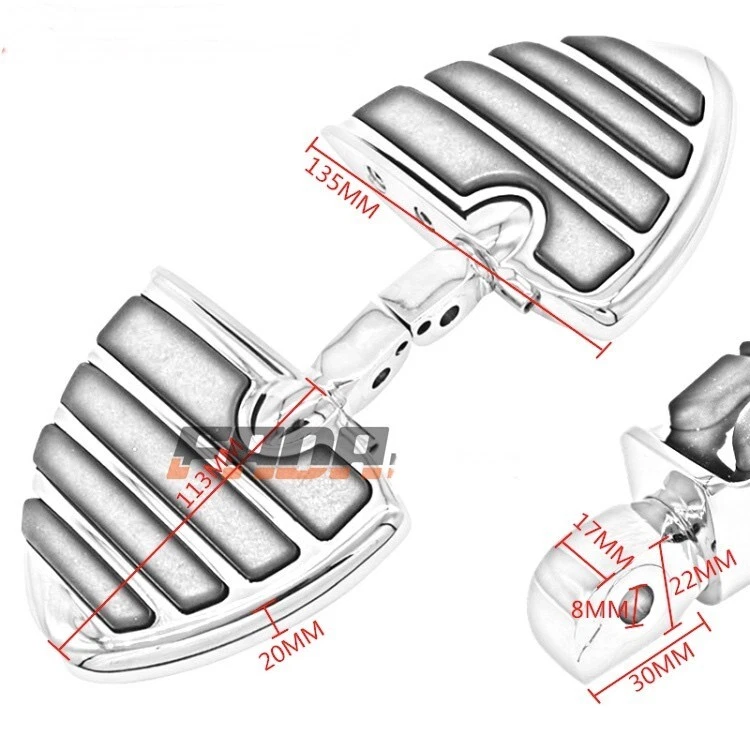 Rear Foot Pegs Footrest for Suzuki Boulevard C90 13-15 Marauder 800 97-04_099 - Image 3 of 4