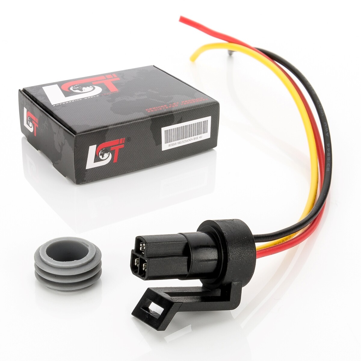 Pre-wired connector plug assembly socket socket holder 3-pin