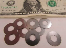 Lot of 100 Thin Spring Steel Flat Shim Washers 5/16" ID x .707" OD x .010" Thick