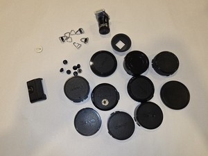 Canon AE-1 Program Spare Parts Front Grip Body And Lens Caps Rings Magnifier
