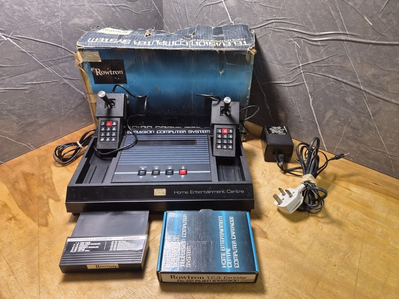 Teleng / Rowtron Home Entertainment System Console & Games- Boxed Working Rare