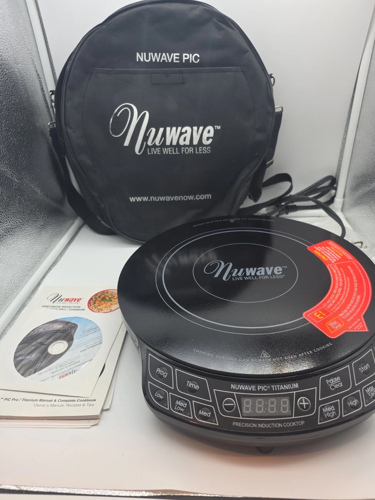 NuWave PIC Titanium Precision Induction Cooktop Model 30341 CQ – With Case