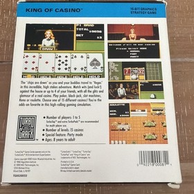 TurboGrafx 16 King of Casino Complete in Box With Foam Very Good