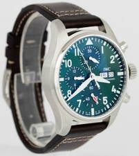 IWC Pilot's Watch Chronograph Green Stainless Steel 41mm Watch IW388103 CARD 4