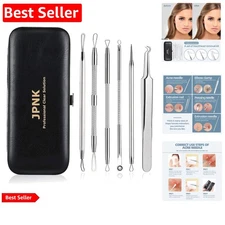 Professional-Quality Acne Removal Kit - Anti-Slip Stainless Steel Extractors