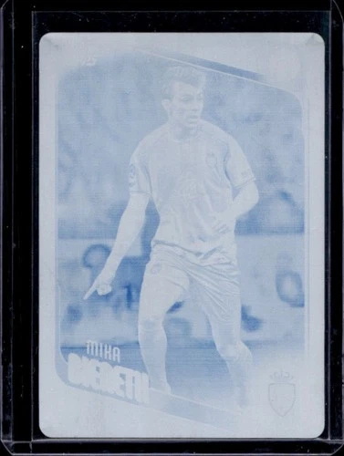 2025-26 Topps UCC Mika Biereth Cyan Printing Plate #1/1