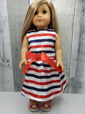 Spirit Wear, Red, White, Blue Dress & Red Sandals, for 18'' Dolls
