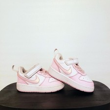 Nike Court Borough Low Recraft Toddler Shoes White Pink Foam Sneakers Size 4C
