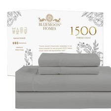 100% Egyptian Cotton Sheets Size Sheet Set, Luxury Deep Pocket Queen Dark Grey