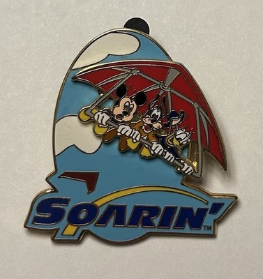 Disney - Soarin' - Mickey Mouse Donald Duck Goofy Slider Moving Pin - Epcot DCA