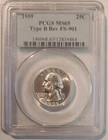 1959 Washington Quarter – PCGS MS65 – Type B Reverse FS‑901 – Brilliant Mint