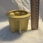 1948  RARE McCoy Yellow Star Shape Pottery Vase Exc condition