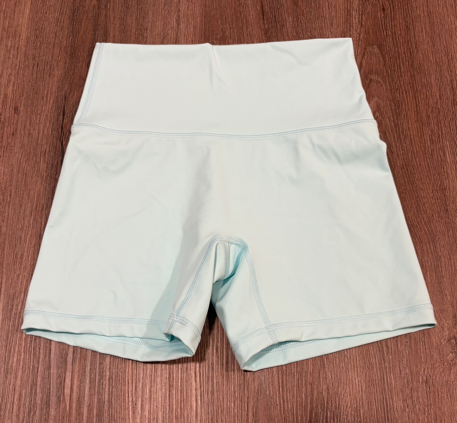 OFFLINE by Aerie Goals Bike Shorts Teal High Rise 5 Inch Inseam Womens Size M