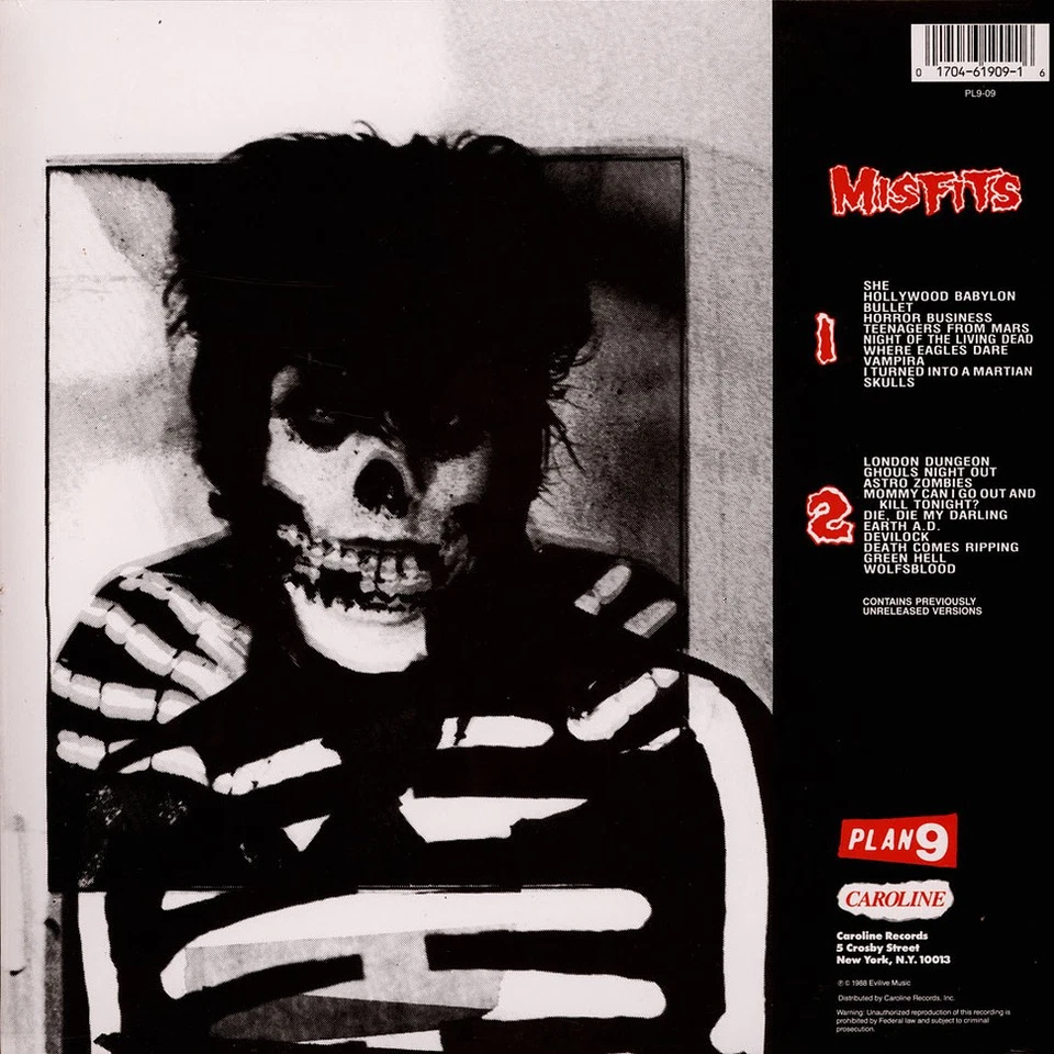 Misfits - Compilation (Vinyl LP - 1988 - Reissue) - Bild 2 von 2
