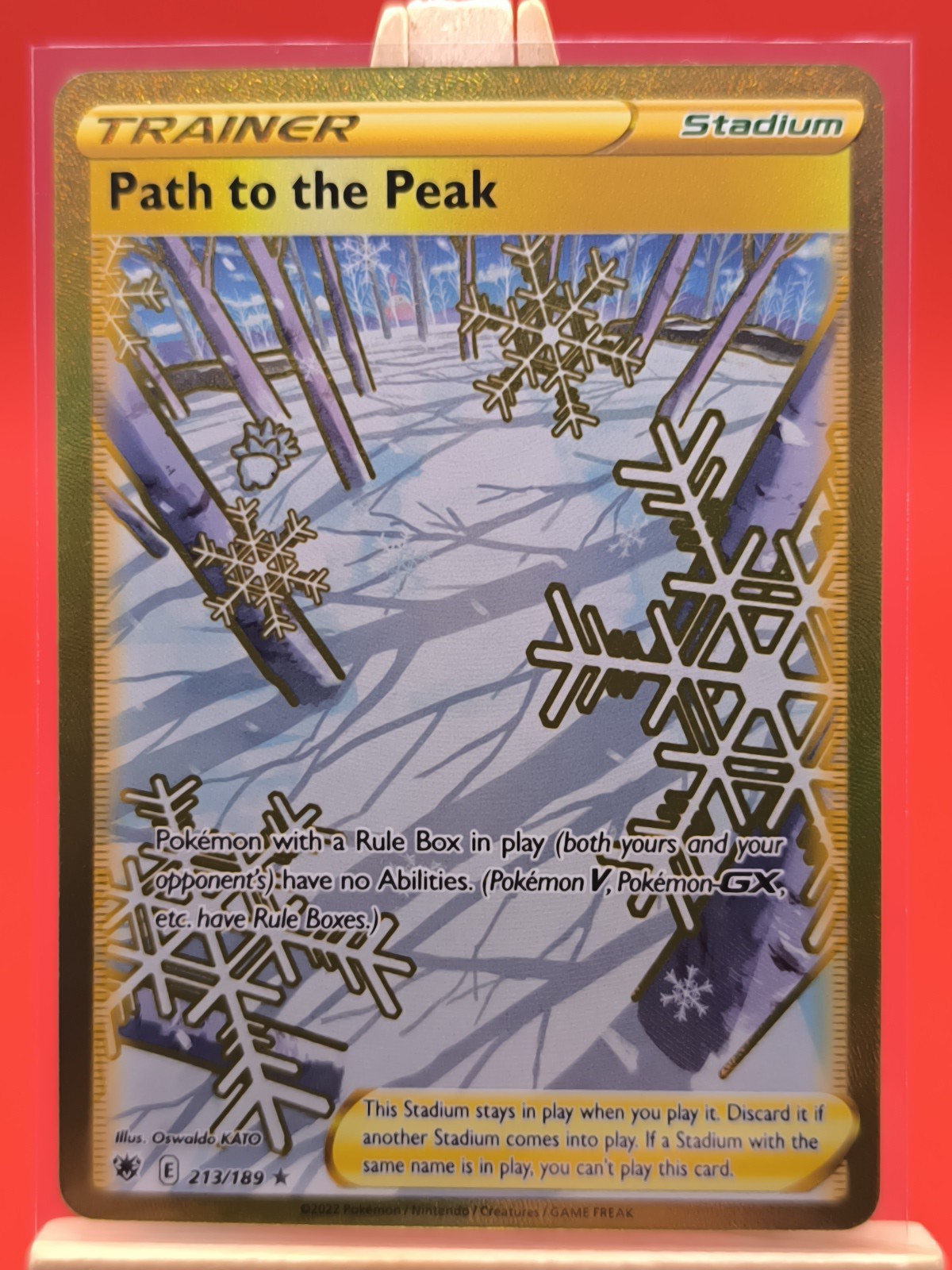 Path to the Peak 213/189 Astral Radiance Full Art Gold Secret Rare Pokemon Card